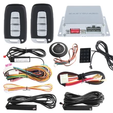 Lock / Unlock PKE car alarm system touch password entry, push button start stop and remote engine start, remote trunk release