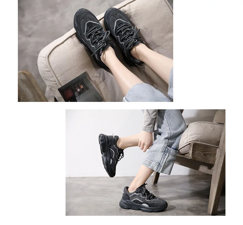 QWEDF/Женская Вулканизированная обувь весенние кроссовки на плоской подошве женские модные повседневные мягкие дышащие туфли на шнуровке из сетчатого материала D7-07