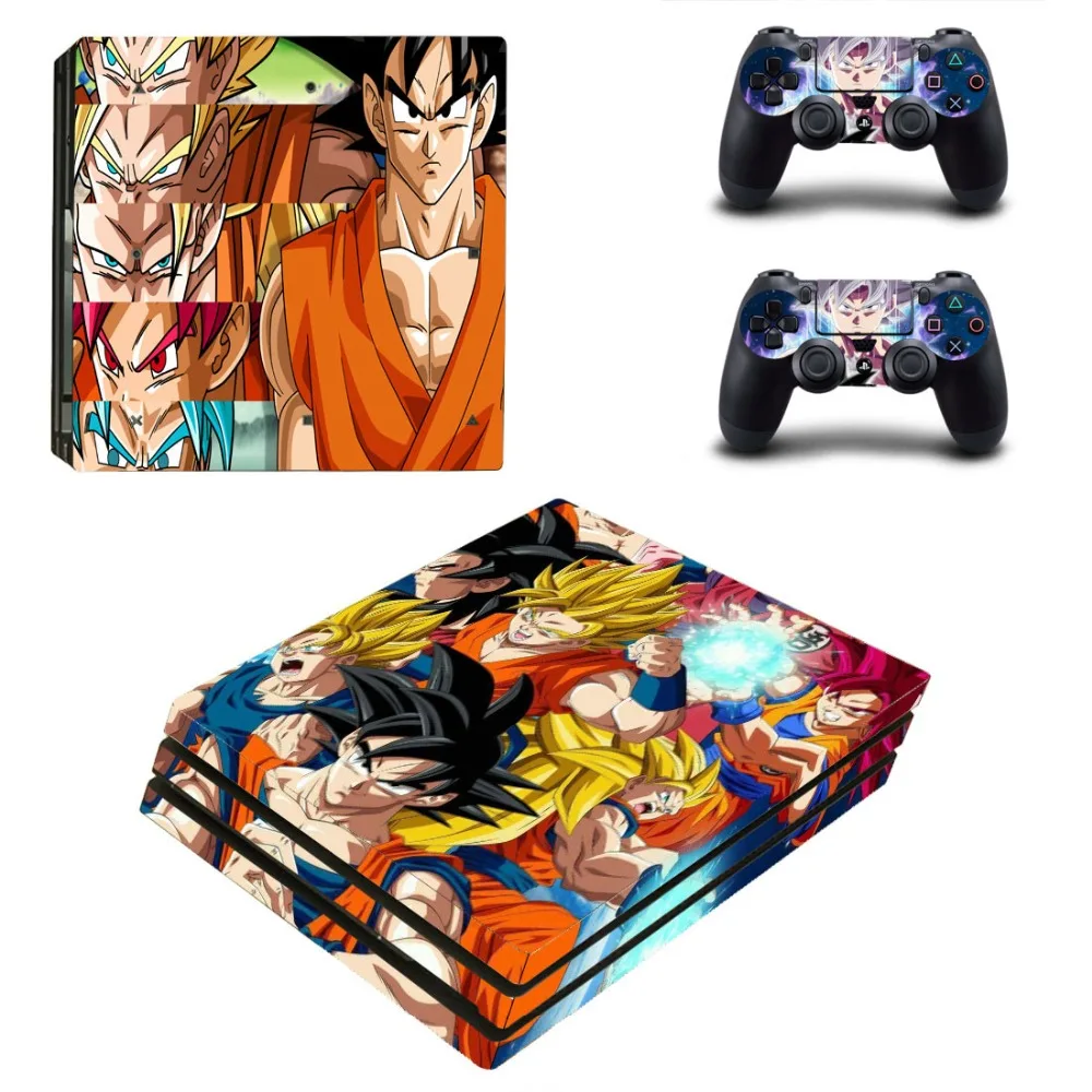 Dragon Ball Z Сон Гоку Вегета мужские шорты для купания PS4 Pro кожи Стикеры для sony Игровые приставки 4 консоли и 2 контроллеры PS4 Pro Стикеры s виниловая наклейка
