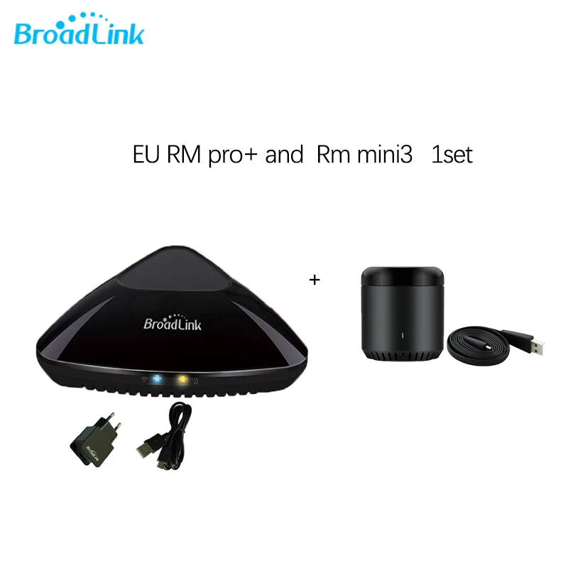 Broadlink RM Pro+/RM33 RM Mini3 ИК+ РЧ+ Wi-Fi Универсальный Интеллектуальный пульт дистанционного управления для Ios Android умный дом поддержка Alexa - Цвет: Eu rm3 and rm mini3