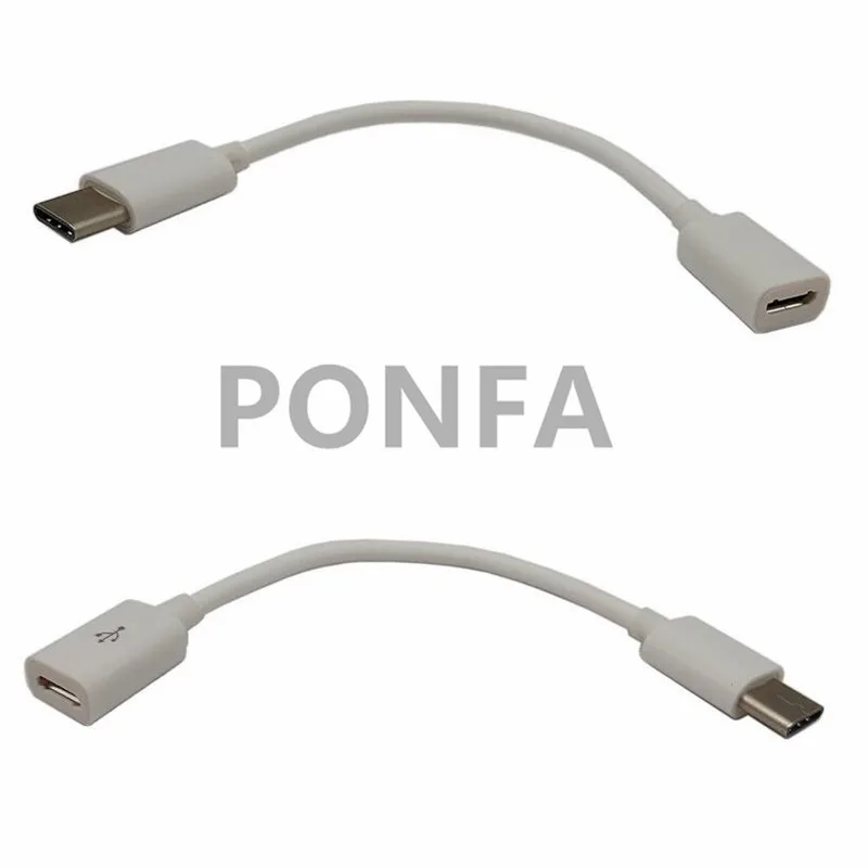USB 3. 0 Type C Штекерный разъем для Micro 3 1 гнездовой Кабель адаптер передачи данных 2