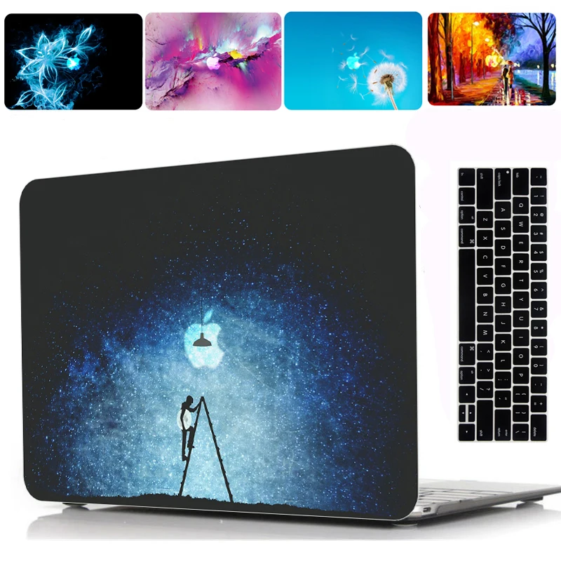

2019 New Print Pattern Protective Hard Shell Case Keyboard Cover Skin For 11 12 13 15"Apple Macbook Air Pro Retina Touch Bar