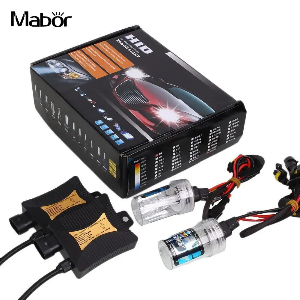 

55W HID Xenon Headlight KIT Bulb H7 Light 8000K Ballast Slim Kit Waterproof