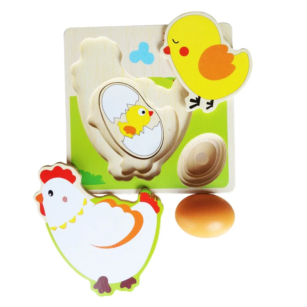 US $13 53 OFF Kayu Mainan Kartun Gambar Hen Multi Level Bertelur Pendidikan Puzzle Jigsaw Puzzle Anak Mainan Hadiah Untuk Anak Anak 3d Puzzle