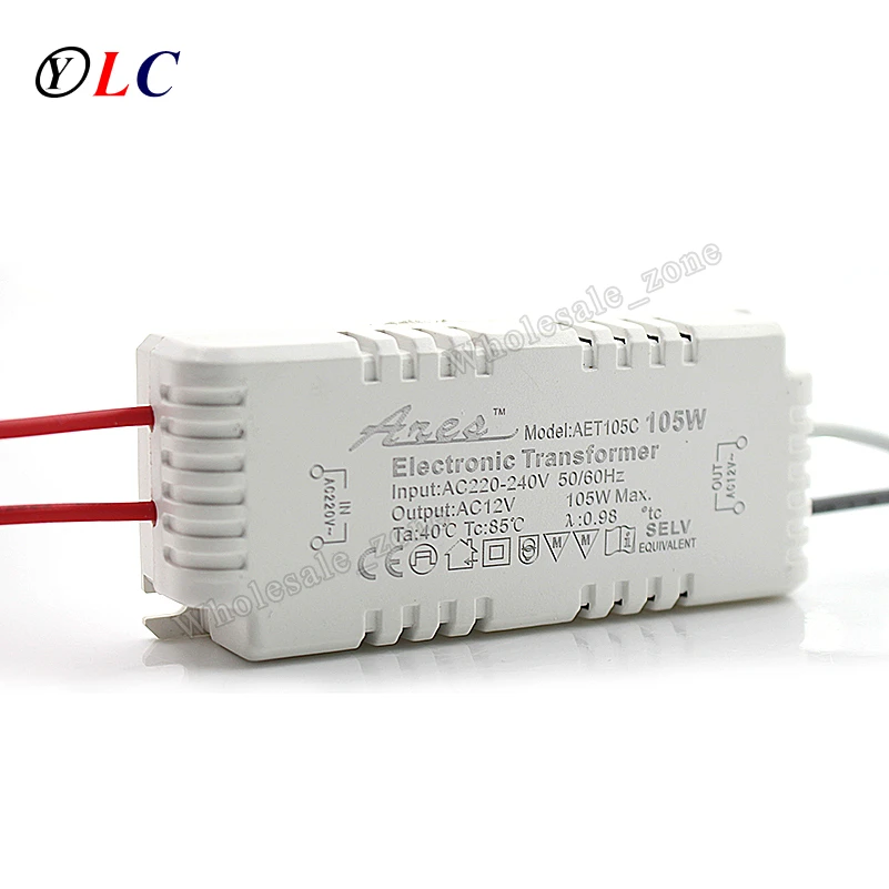 Галогенный светильник электронный трансформатор 105 Вт AC 12V 220 V-240 V# DQ0174