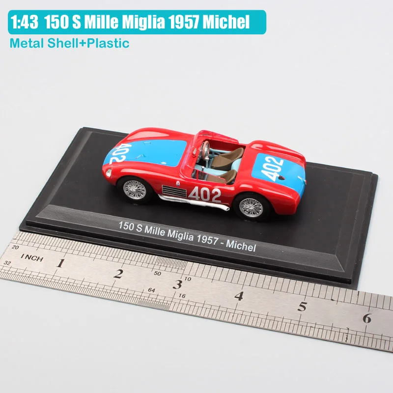 Детский 1:43 Масштаб LEO № 402 Tipo 53 150S Mille Miglia 1957 Michel спортивный старый металлический автомобиль литье металла Гоночная машина модель игрушки