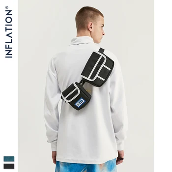 

INFLATION Brand Style Unisex Men And Women's Waist Fanny Bag Chest Pack Travel Bags Streetwear Fashion Coton Pouch 217AI2019
