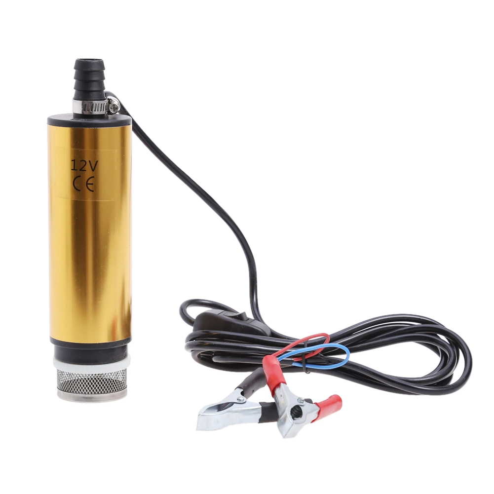 12V Car Electric Submersible Pump Diesel Fuel Water Oil Transfer