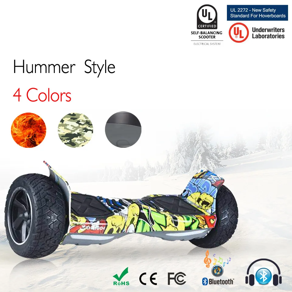 

8.5" All Terrain Bluetooth Hoverboard Self Balancing Off Road 2 Wheel Electric Scooter 8.5 Inch Hoverboard Balance Board Oxboard