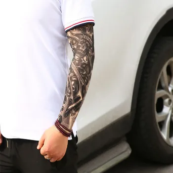 

Anti-Sunshine Fashion Men And Women Tattoo Arm Leg Sleeves High Elastic Nylon Halloween Party Dance Party Tattoo Sleeves