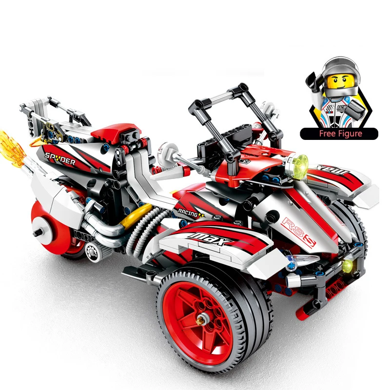 

511PCS Legoings Technology Series Bricks For Children Toys Simulated Motorcycle Compatible Legoings City Model Building Blocks