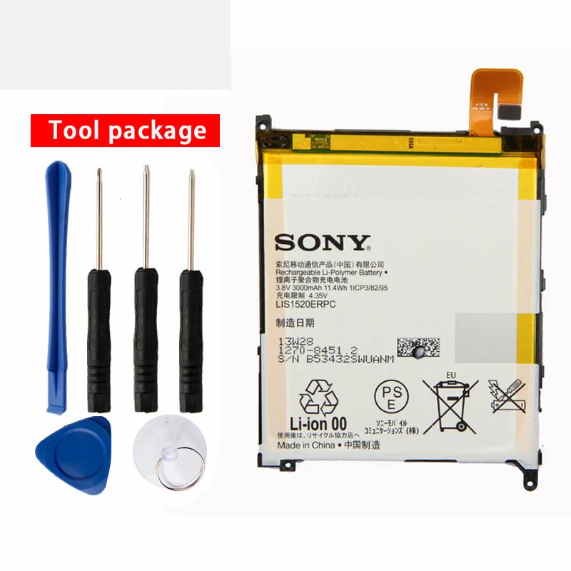 Оригинальный аккумулятор для телефона Sony LIS1520ERPC Xperia Z Ultra C6833 C6802 C6806 XL39H XL39 3000
