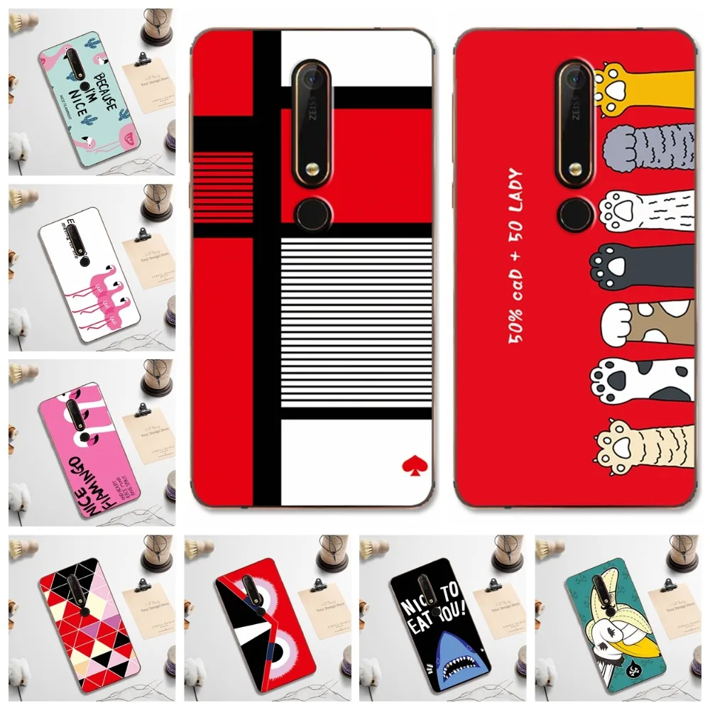 Case Cover For Nokia 6 2018 / Nokia 6.1 Phone Cases Fashion Cute Bunny Silicon Back Covers For Nokia 6 2018 Shell Nokia 6.1 5.5 Case Cover For Nokia 6 2018 / Nokia 6.1 Phone Cases Fashion Cute Bunny Silicon Back Covers For Nokia 6 2018 Shell Nokia 6.1 5.5
