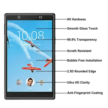 

50pcs/lot Explosion Scratch-proof Clear Tablet Tempered Glass Screen Protector For Lenovo Tab 4 8 Plus TB-8704F TB-8704N 2017