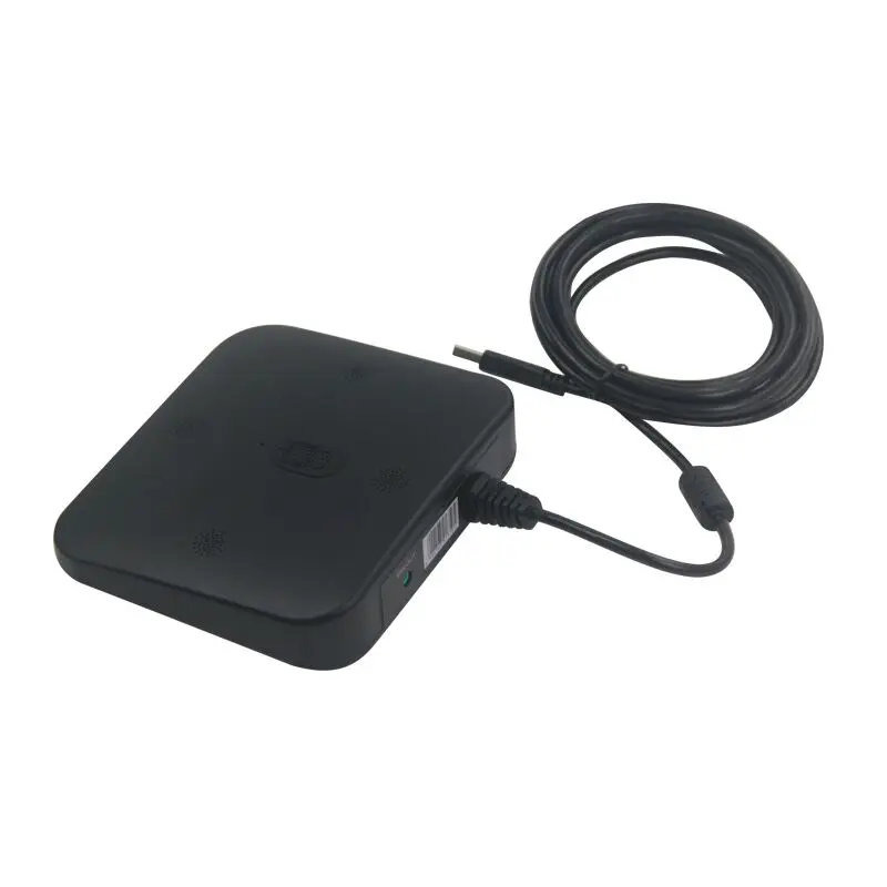 Tenveo AX3-U USB الفيديو مكبر الصوت مؤتمر للأعمال مقابلة المدمج في 4 احادي الميكروفونات المتكلم بث