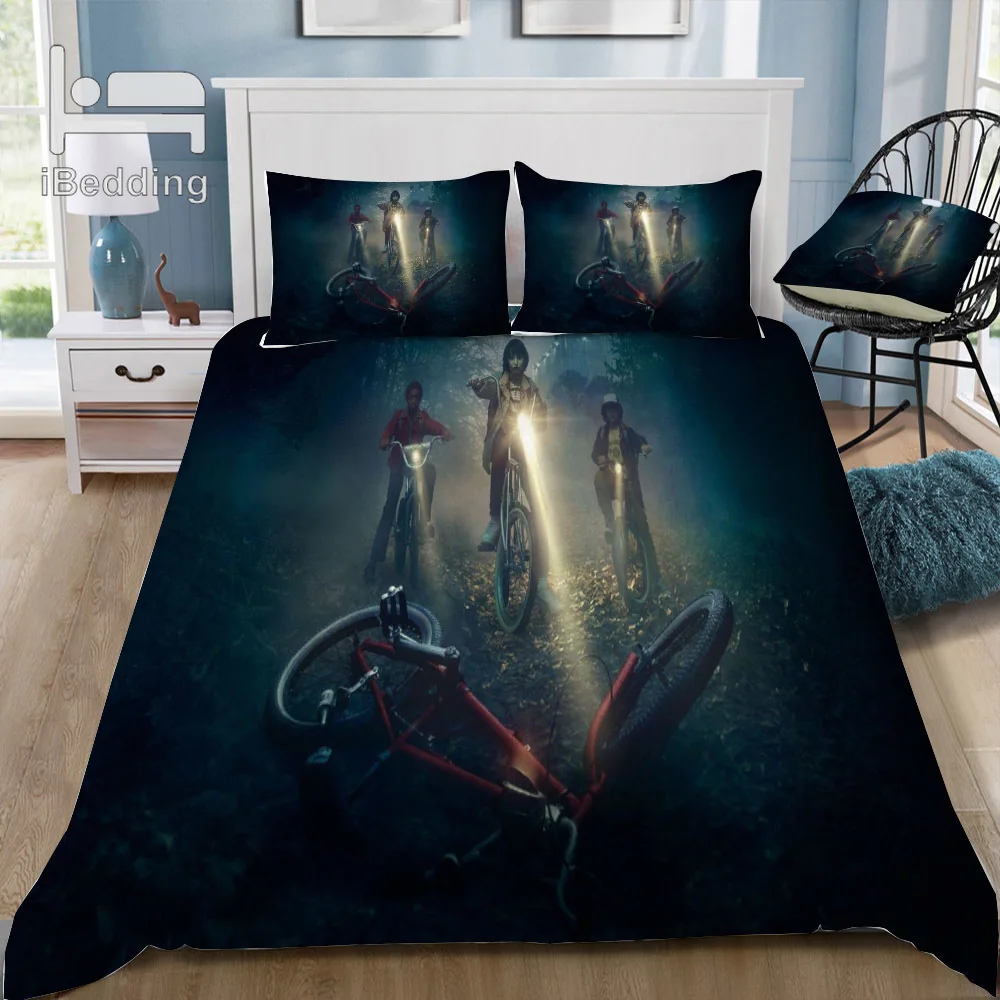 New Fashion Movie Stranger-Things 3D Bedding Set Printed Duvet Cover Set Twin Full Queen King Size Dropshipping