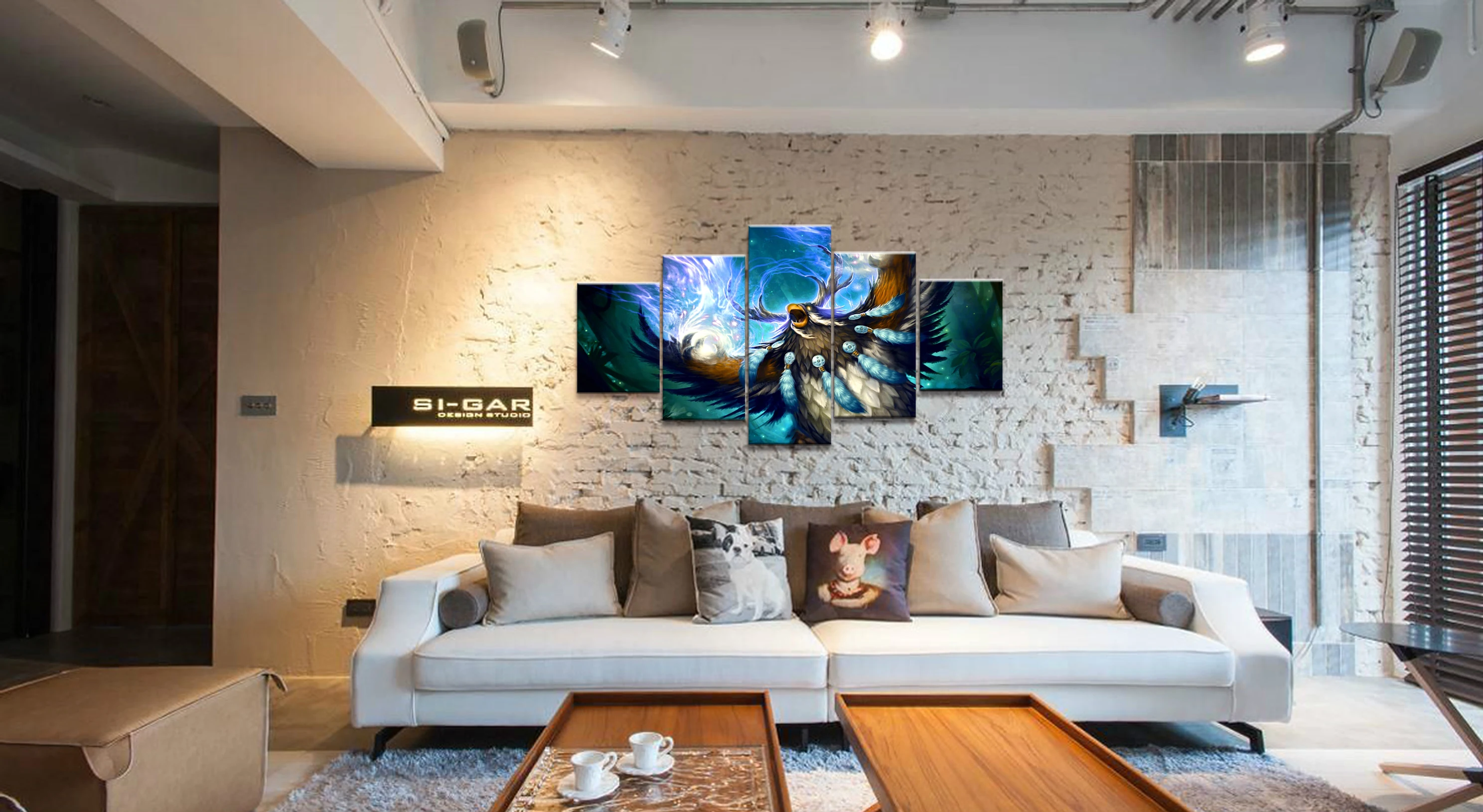  5 Piece Video Game WOW Warcraft DOTA 2 Painting Poster Decorative Mural Art Room Wall Decor Canvas 
