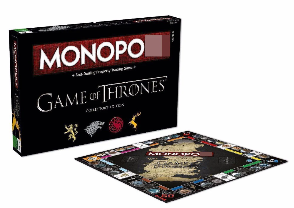 

Monopoli Game of Thrones English version Rights Game Party and Table Game fits young desk Board game funny Luxury packaging