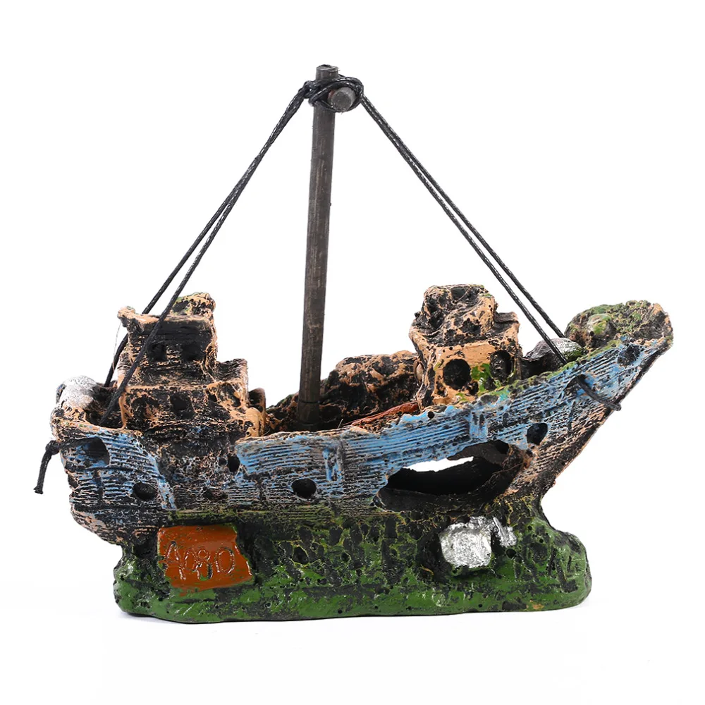 

Pirate Ships In Aquariums Aquarium Landscape Decoration Aquarium Accessories Fish Tank Aquarium Resin Boat Ornament