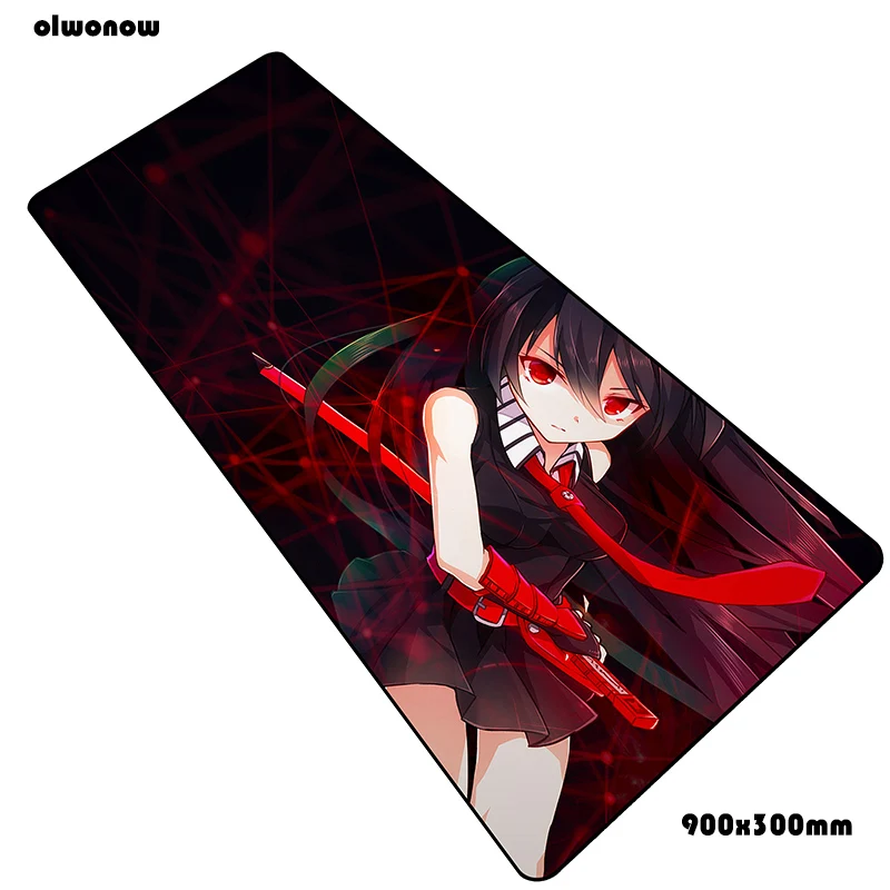 Akame ga kill коврики 900x300x3 мм офисный игровой коврик для мыши большая клавиатура Коврик для мыши гаджет ноутбук аксессуары для геймеров коврик для мыши
