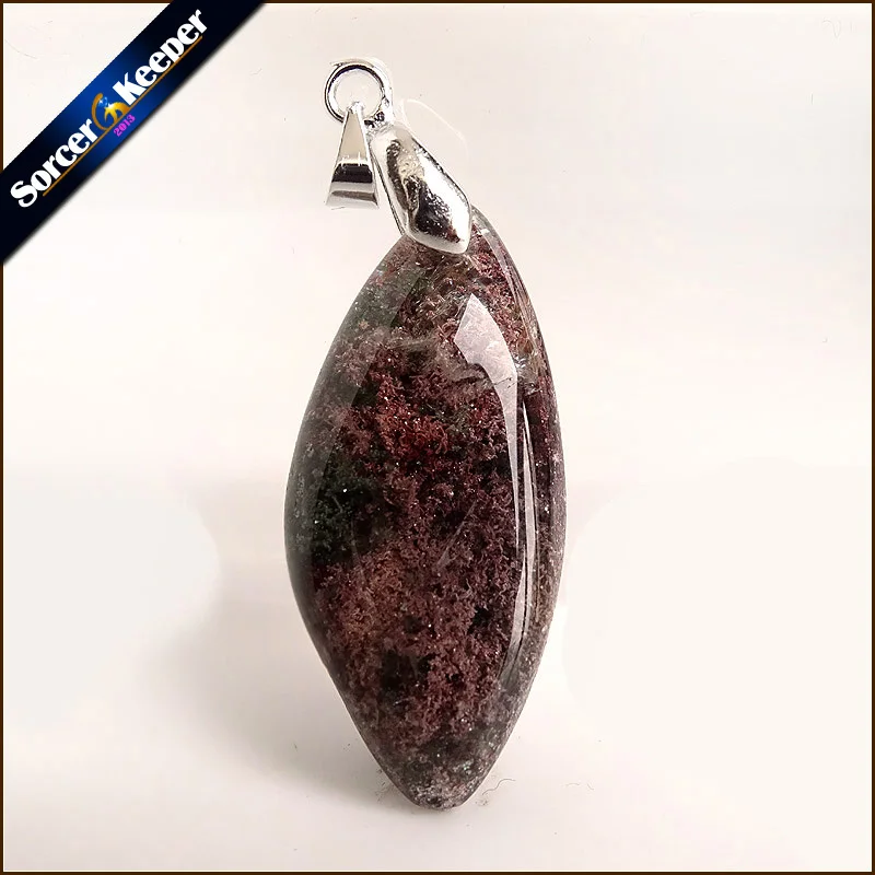 

Natural Multicolor Ghost Phantom Quartz Crystal Stone Specimen Healing Pendant Gem stone Home Decor DIY Crafts Material YS881