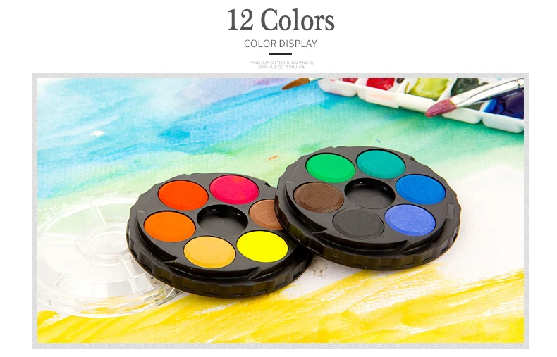 Koh-i-noor 12 24 36 цветов пигмент Твердые акварельные краски s Набор цветных карандашей для рисования краски Водные Цвета товары для рукоделия