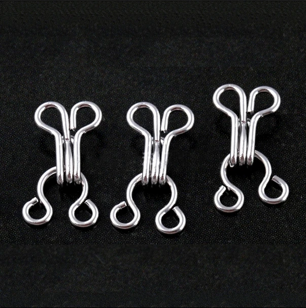 Wholesale free shipping 100sets/lot 3, 4,metal bra underwear hooks