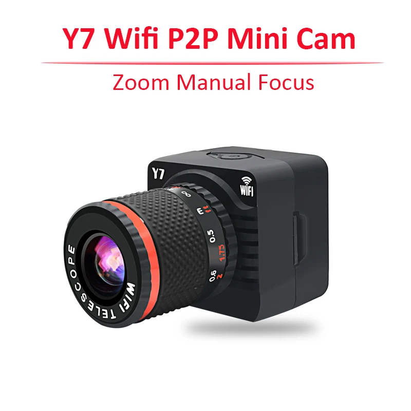 Goedkoop Y7 Mini Camera Wifi P2P 720 P HD Kleine Zoom Camera mobiele Telefoon Punt te Punt Digitale Mini Camcorder Draadloze Wifi AP Focus Cam