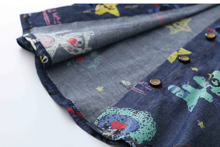 Girl Clothes 2018 Spring Autumn Hot Sale Children Clothing Turn-Down Collar Long Sleeve Animal Print Demi Shirts For Girls (12)