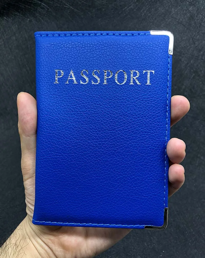 Милые мягкие женские обложки для паспорта из искусственной кожи, дорожные обложки для паспорта, дорожные обложки для паспорта - Цвет: Синий