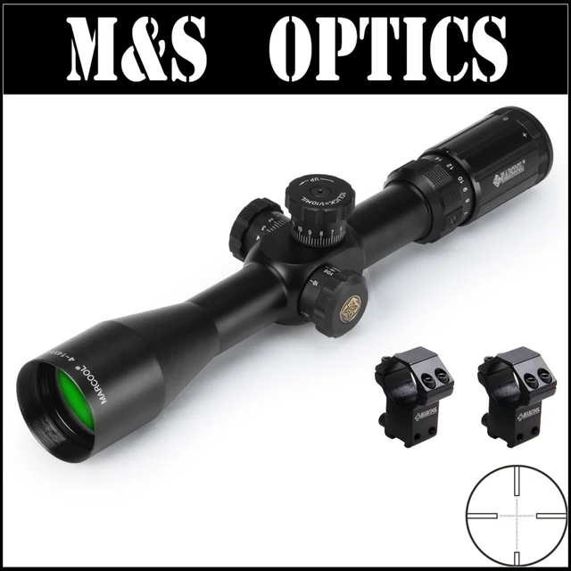 Cheap MARCOOL Optics EVV 4-14X44 SFL FFP Hunting Shooting Rifle Scope 1click 1/10MIL 30mm Tube Cheap Riflescope
