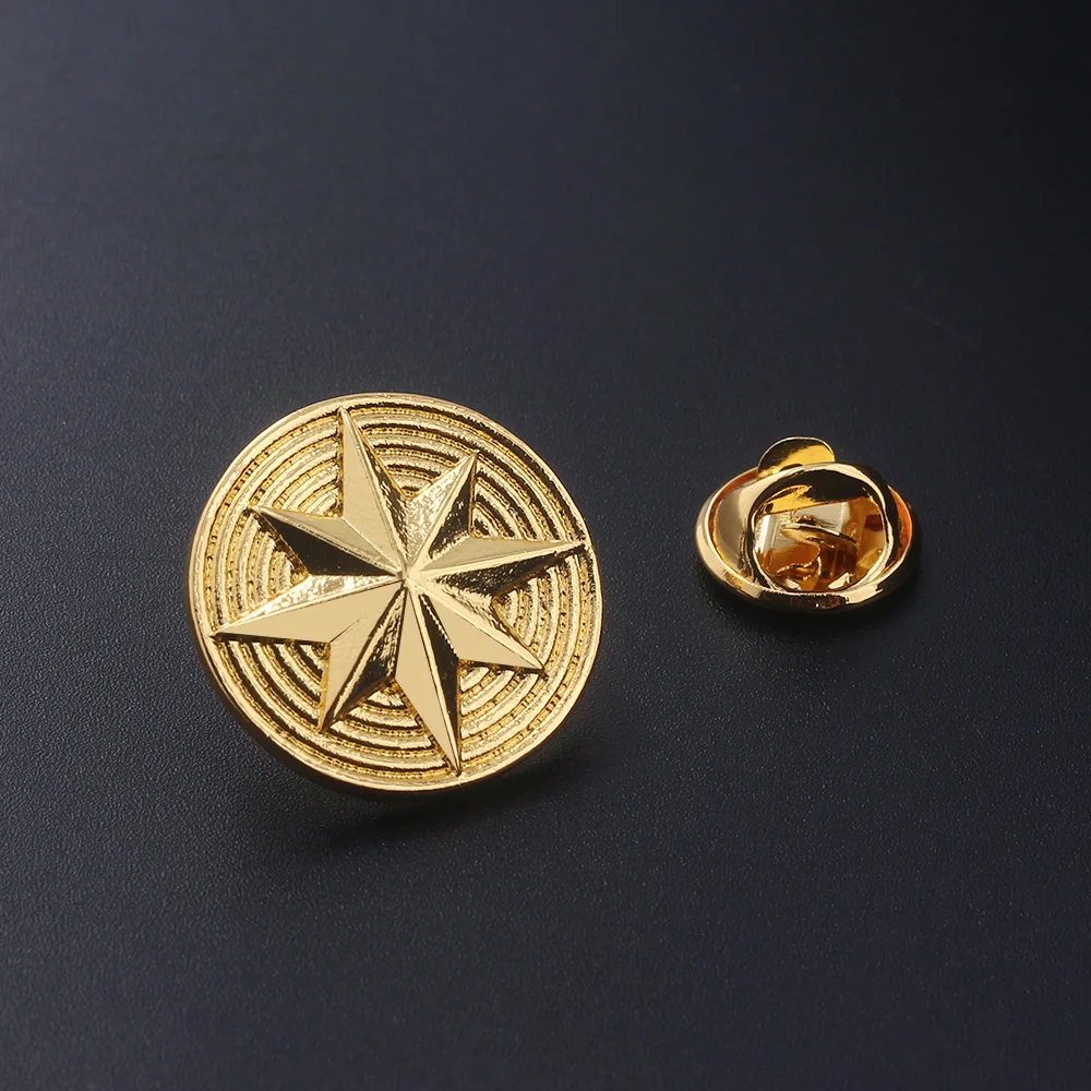 Rongji jewelry 2019 Марвел Капитан брошь металлический значок крутящий момент сплава победитель акроним булавки эмаль ювелирные изделия подарок