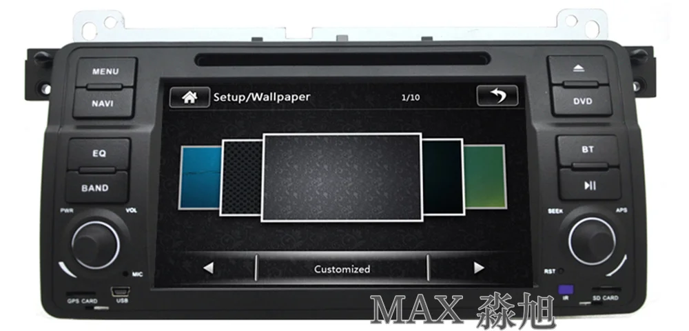 Excellent MAX Car Radio GPS Navigation System For BMW E46 M3 Bluetooth Call/Music Free Maps Steering Wheel Control 12