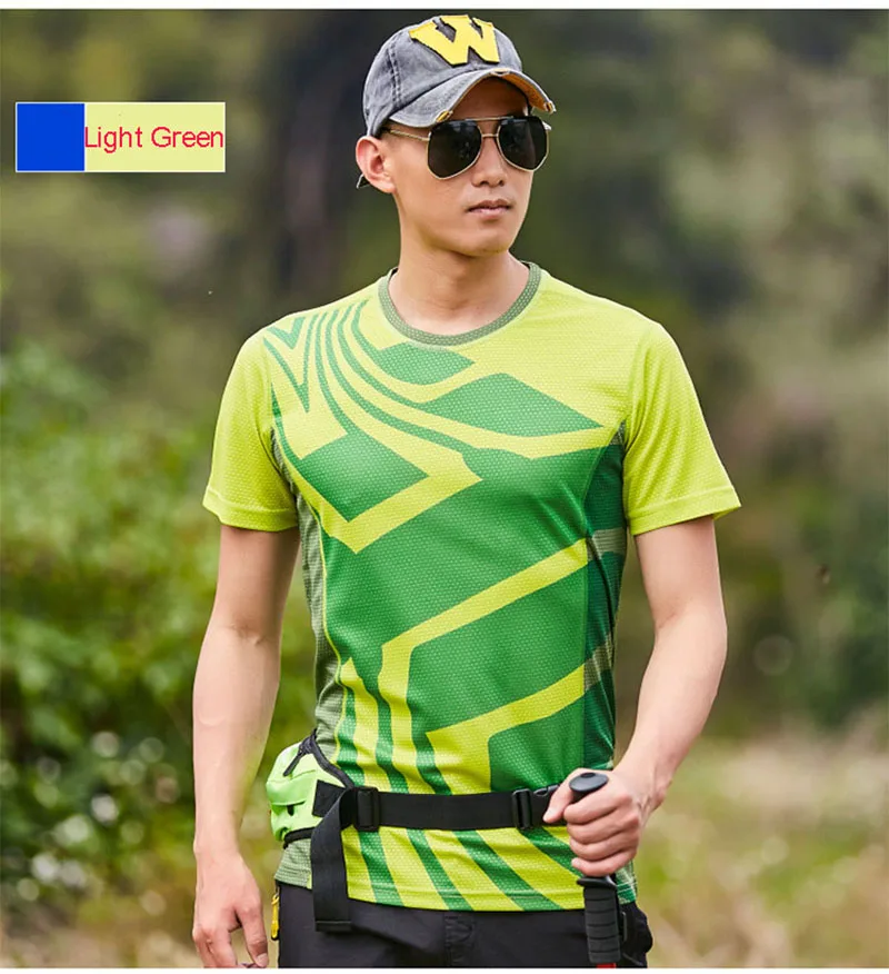 RAY GRACE, летняя походная футболка для мужчин и женщин, быстросохнущая, для бодибилдинга, фитнеса, дышащие футболки, для активного отдыха, для похода, рыбалки, Спортивная футболка