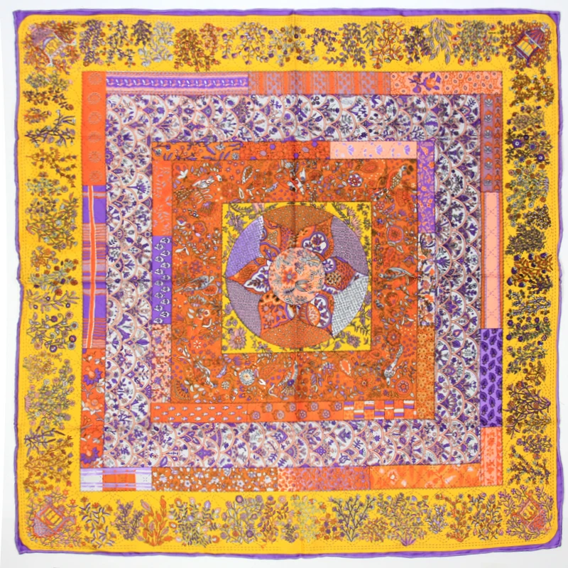 Шелковый 2017 новейший модный брендовый шарф дизайнерский очаровательный Женский