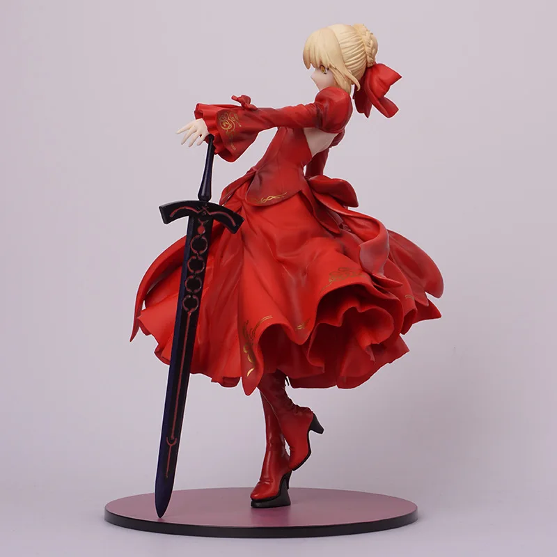 3 цвета 23 см Fate Grand Order Saber Alter Dress Ver Сексуальная ПВХ Модель Коллекция Косплей украшение аниме фигурка игрушка кукла 9''