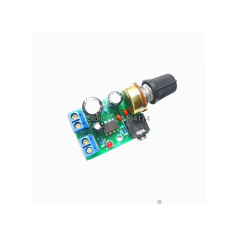 

WQScosea Q8S-268 LM386 HIFI Audio Power Amplifier Board DC 3V ~ 12V 5V Mini AMP Module 3.5mm Jack