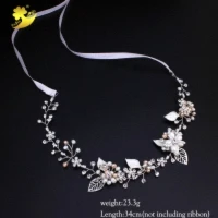 Silver Xinyun новые роскошные свадебные аксессуары для волос; свадебные повязки на голову невесты жемчужные Сияющие волосы аксессуары повязка для волос для подружки невесты головной убор для женщин - Окраска металла: Silver