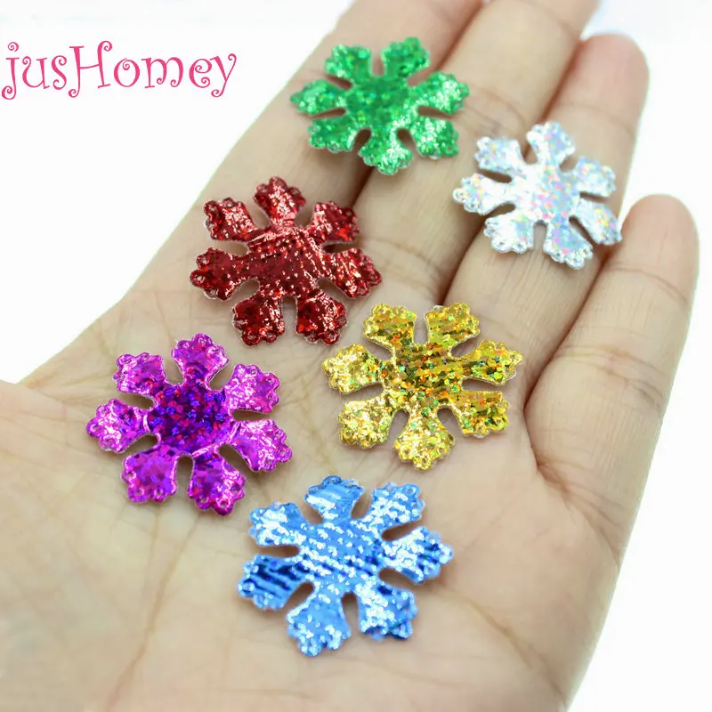 200pcs Multi Colors AB Iridescent Snowflake Ornaments Christmas Party Decoration Frozen Hat decor Party Confetti Embellishment