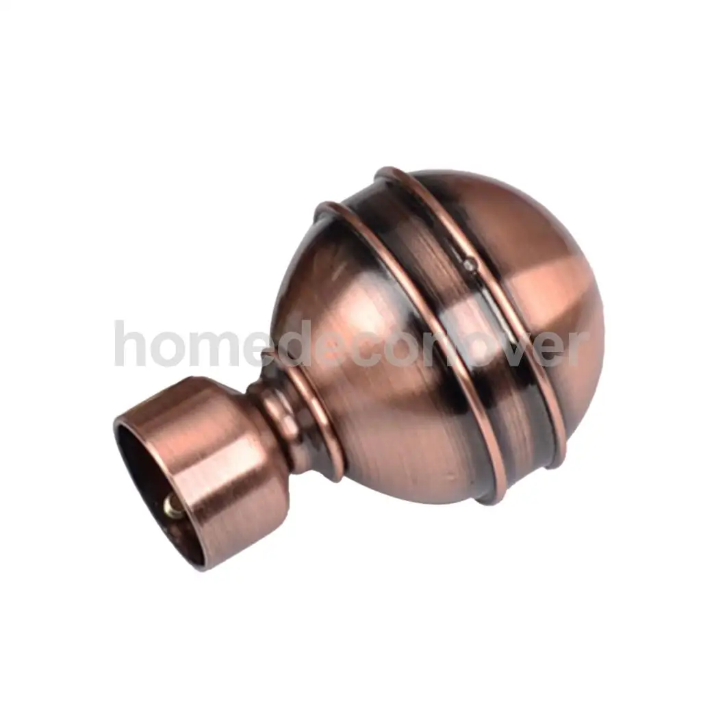 1 Piece Retro Curtain Pole Rod Finials Ends Heads 28mm