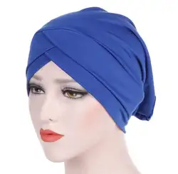 Химио капот крышка кроссовер тюрбан hat под спину закрыть хиджаб Смешанные 8 Цвет 10 шт./лот Бесплатная доставка