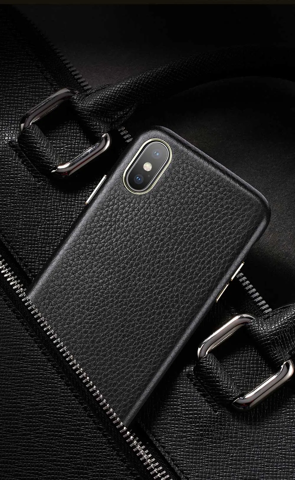 Для Funda iPhone XS MAX чехол Роскошный Ультратонкий ручной работы из натуральной кожи полуобернутый чехол для телефона iPhone XS XR 7 8 6S
