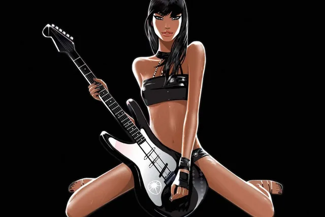 Hot girls with guitar — img 12
