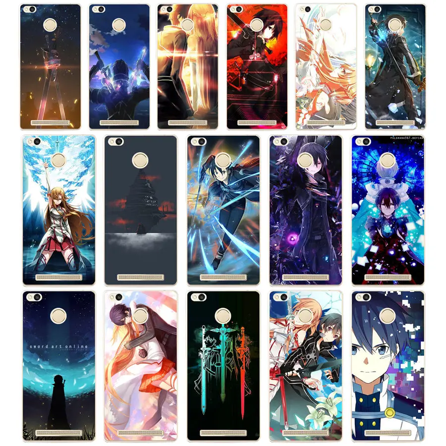 

239 Sword Art Online SAO Anime Manga Soft Silicone Cover Case for Xiaomi Xiaomi Redmi 4a 5 plus Note 4 4x 5a pro mi a1 case