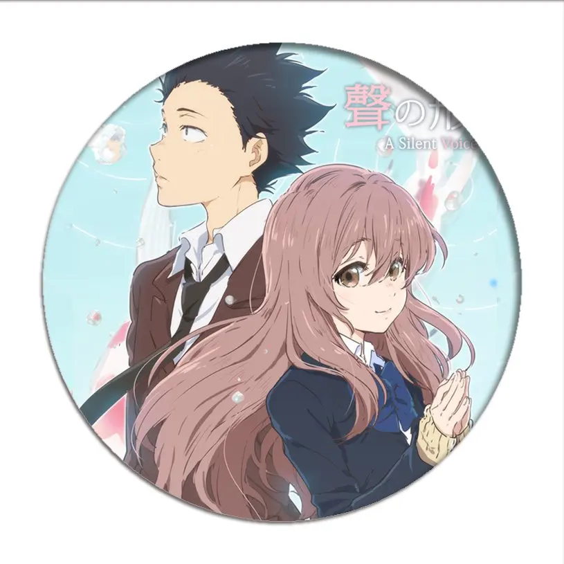 1pcs Koe No Katachi Cosplay Badge ishida shouya Brooch Pins Shouko Nishimiya Collection Badges for Backpacks Clothes pretty woman costume Cosplay Costumes