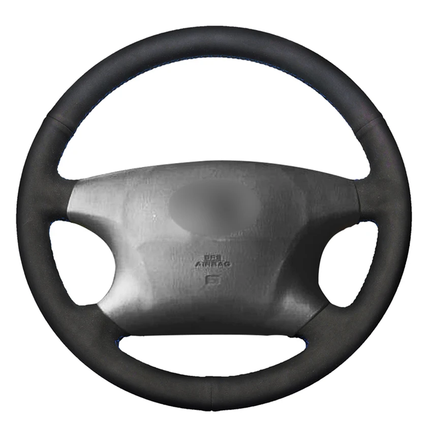 

Black Suede DIY Hand-stitched Car Steering Wheel Cover for Toyota Avalon 2002-2004 Camry 2002-2004 Highlander 2001-2003