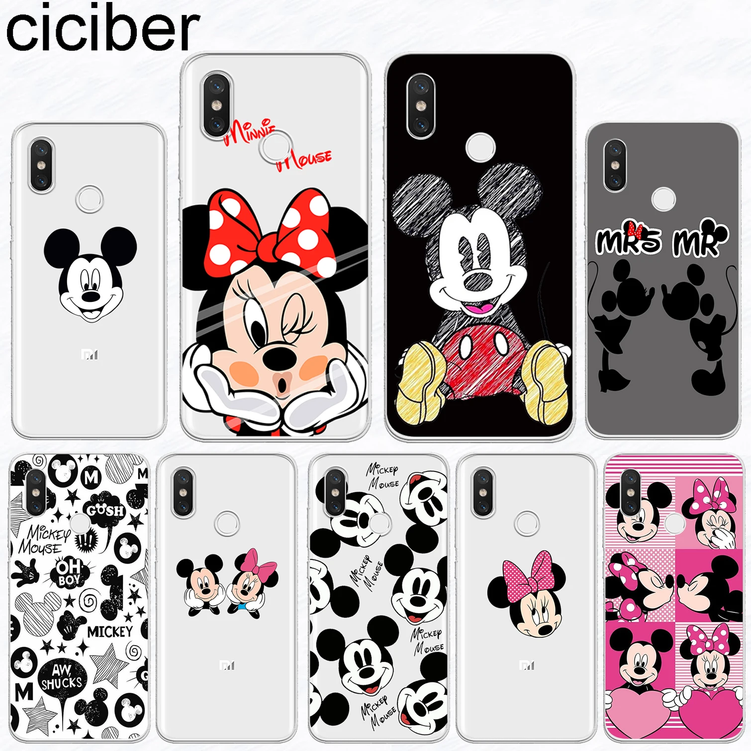 ciciber For Xiaomi MIX MAX3 2 1 S Pro TPU For Xiaomi A2 A1 8 6 5 X 5C 5S Plus Lite SE Poco Phone F1 Case Cute Mickey Mouse Coque ciciber For Xiaomi MIX MAX3 2 1 S Pro TPU For Xiaomi A2 A1 8 6 5 X 5C 5S Plus Lite SE Poco Phone F1 Case Cute Mickey Mouse Coque