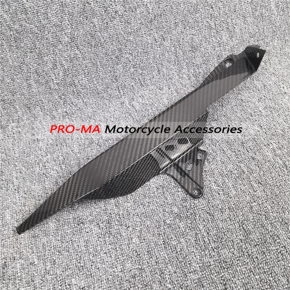 Защита цепи мотоцикла из углеродного волокна для Honda CB 1000R CB1000R+ саржа глянцевая ткань