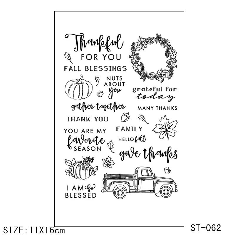

Zhuoang Harvest season transparent Clear Stamps / Silicone Seals for DIY scrapbooking photo album/Card Making