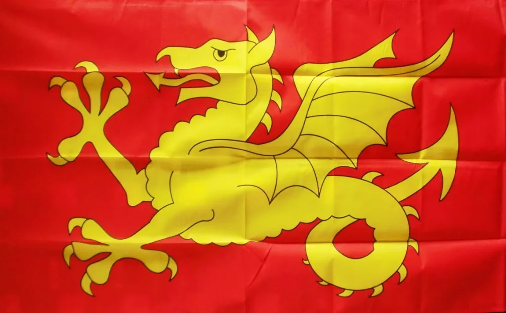 Флаг Wessex 90*150 см флаг англо Саксон дракон Английский для украшения|Флаги баннеры и